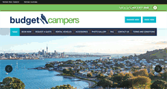 Desktop Screenshot of budgetcampers.co.nz