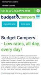 Mobile Screenshot of budgetcampers.co.nz